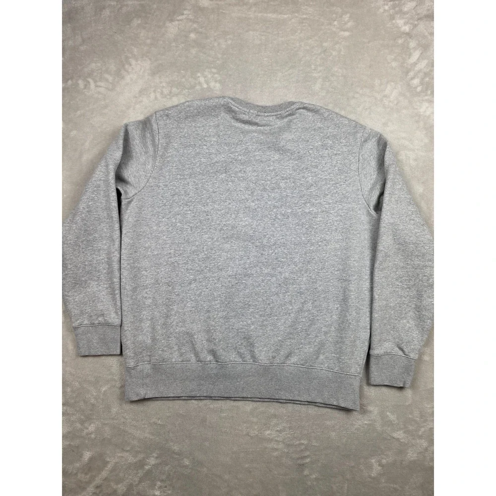Polo Ralph Lauren Sweatshirt Mens XL Gray Big Logo Spellout Fleece Crewneck